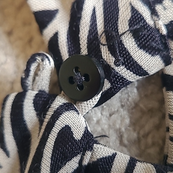 Free People Black Taupe Fiesta Floral Long Sleeve Mini Shift Dress Womens XS - Picture 12 of 14